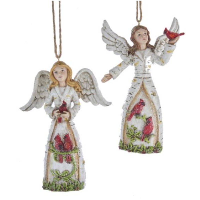 Birch Angels Ornaments